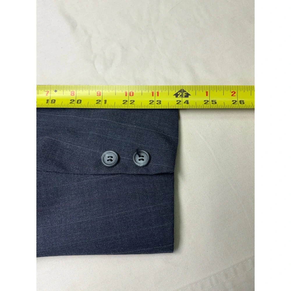 Vtg Brooks Brothers Makers Mens Navy Pinstripe Brooks-Blend 41R Blazer Sport USA